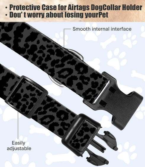 Cute Personalized Dog Collar for Small Medium Large Dogs, Adjustable Soft Collars with Quick Release Buckle for Walking