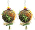 EBaokuup 2 Pack Bird Chewing Toys, Foraging Shredder Hanging Toy for Parrot Cage (Cockatiel Conure African Grey)