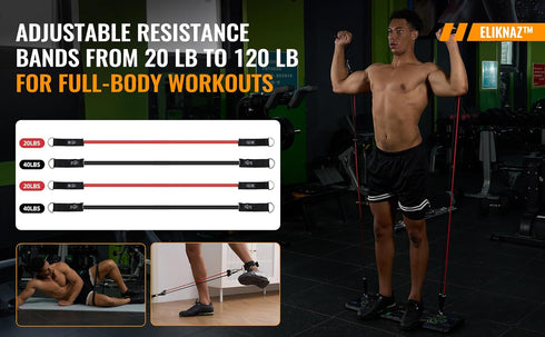 25-in-1, Set 18 Portable Push Up Board Gym Kit Foldable Push Up Station & Exercise Board Workout with Accessories