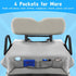 Golf Cart Seat Covers Gray Cooling Ice Silk Blanket for EZGO TXT RXV/Club Car DS Precedent, 4 Pockets for 2-Person Seats