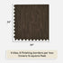 24-Inch 4 24" 24", ACHIM Interlocking Anti-Fatigue Foam Floor Tiles, Tiles - x Charcoal - DIY Floor Padding for Home