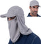 USHAKE Fishing Hat Sun Cap Baseball Cap with Face Neck Cover Flap