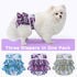 3 Pack Reusable Dog Diapers Female Doggie Diapers for Period Heat Incontinence Puppy Training (Large, PurpleFlower)