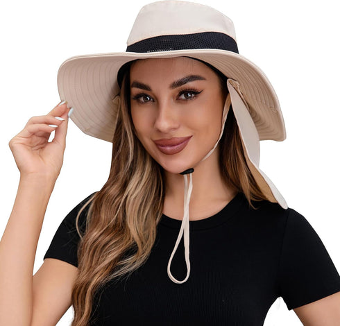 Mosquito Net Hat - Bug Cap with UPF 50+ Sun Protection and Hidden Netting for Outdoors for Women and Men