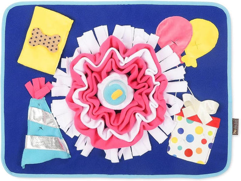 P.L.A.Y. Cute Snuffle Mat for Dogs - Birthday Themed Interactive Food &