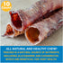 12” Trachea for Dogs | 10 Pack | 100% Natural Beef Chew from Free-Range Cattle