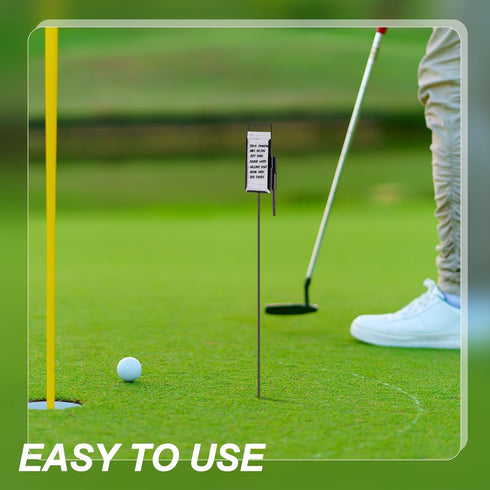 4 6 Pack 1 (50 Shappy or Golf Metal Proximity Marker Closest to The Pin Ctp Marker with Black Pens Pcs Sheets) Cards