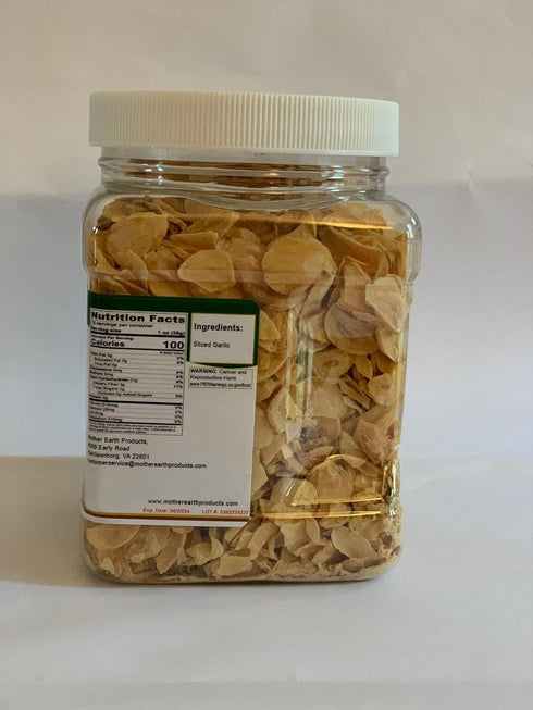 12 oz. Dried Sliced Garlic Quart Jar