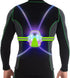 LED Reflective Running Vest Lights, USB Rechargeable Safety Night Lights for Men/Women, Three Light Modes with 7 Colors