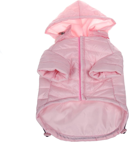 Pet Life Sporty Avalanche Lightweight Folding Winter Dog Coat - Adjustable Dog Jacket with Concealed Zippered Collar
