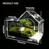 GTSEEMUU (7.9 4 6 Inch) Acrylic Jumping Spider Enclosure with Magnetic Lock Clear Ventilated Terrarium Box