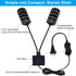 WEAVERBIRD 15W Double Head Aquarium Fish Tank Light, 32 LED Clip Lamp, 1600LM White Lighting for 8-15 Inch Tank
