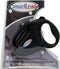SmartLead Heavy-Duty 16-Foot Retractable Nylon Dog Leash, Reflective, Tangle Free, for Dogs up to 110 Pounds (Black)