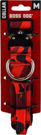 Boss Dog Tactical Collar, Medium, Red Camo