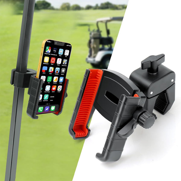 Golf Cart Phone Holder, Cell Phone Mount Compatible with EZGO/Club Car/Yamaha