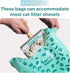 Doggy(360 Count 1.1 Cat Litter Disposal Bags and Dog Poop Bags with Handle,Cornstarch Based Extra Thick and Guaranteed