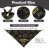 QUQULE 1PCS, Dog Birthday Bandana Boy Black Small Durable Triangle Reversible Scarf Bibs Handkerchief for Puppy Pet