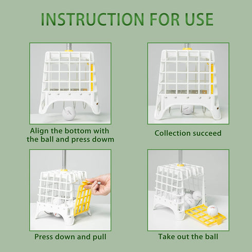 Golf Ball Retrievers 40 Telescopic Balls, Golf Ball Picker Upper Tool, Golf Accessories Kit for Ball Retrieval