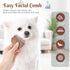 LSORPWK Eye Comb for Dogs & Cats,Wooden Tear Stain Remover for Pets,Gentle Grooming Tool with Rounded Tips,Flea Comb