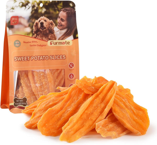 Sweet Potato Chews for Dogs, Healthy Dog Training Treats Low Fat, Human