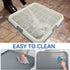 23.5"x23.5" 4 PAWISE Male Dog Pee Pad Holder with High Wall, Indoor Potty Tray for Medium/Large Dogs, Reusable Large