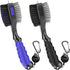 THIODOON 2 Pack Golf Club Brushes and Groove Cleaner with Magnetic Keychain and Oversized Brush Head