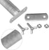 Hypeety Bird Parrot Perch Rod Stand for Conure Cockatiel Parakeet Cage Accessories, Stainless Steel, 11.79 x 0.98 inch