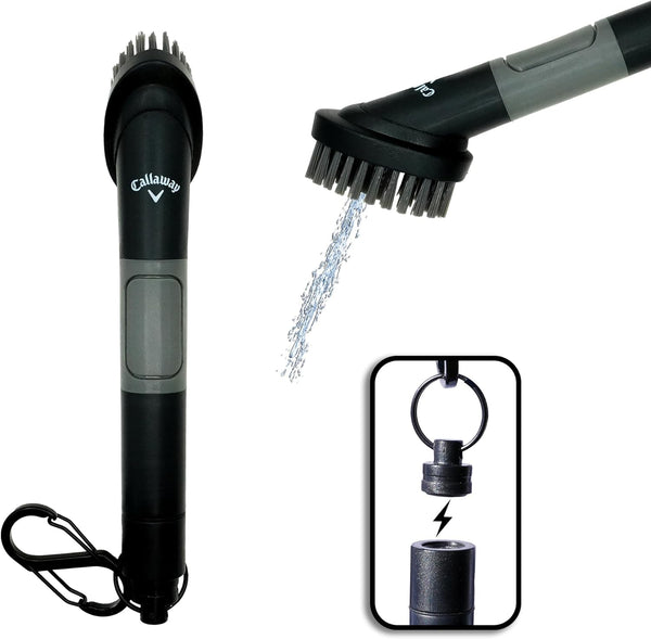 Callaway Golf H2GO Water Scrub Magnetic Club Brush - Quick-Release Magnetic Spray