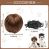 Dog Costume Cat Apparel Dog Toys Curly Braids Headgear Wigs Styling Cute Funny Pet Hair Accessories (flax)