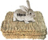 Hamiledyi 10 Pcs Rabbit Grass Mat, Bunny Natural Straw Woven Bed,Small Animal
