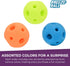 (1 Count, 3, Multipet Breeze Balls for Dog - Bevel Tech Interactive Dog Toy w/Holes for Breathing - Flotable Ball