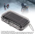 Waterproof Survival Storage Box, Plastic Shockproof Box with Shock Absorption Liner, Transparent Outdoor Dry Airtight
