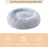 Calming Dog Bed & Cat Bed by WNPETHOME, Anti-Anxiety Donut Bed, Fluffy Faux Fur Cushion for Small Dogs and Cats