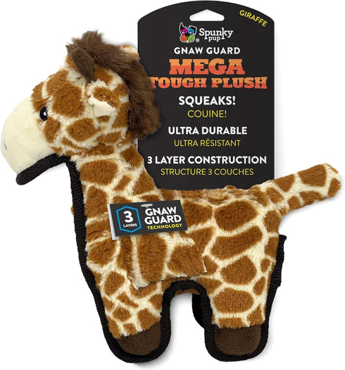 Spunky pup MEGA Tough Plush Toys for Aggressive Chewers - Durable, Triple-Layered
