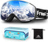 Freela Kids Ski Snowboard Goggles - Anti Fog Anti UV Goggles for Toddler(3-14) Girls Boys Snow Skiing Equipment