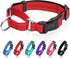 Reflective Martingale Dog Collars with Quick Release Buckle, Adjustable Soft Padded Breathable Nylon Collar for Small