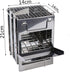 Portable Camping Stove & Grill - Foldable Alcohol/Charcoal/Twig Wood Campfire (Small)