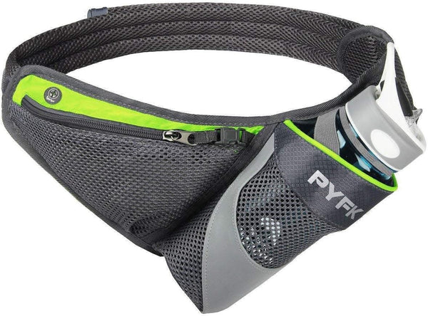 PYFK Running Belt Hydration Waist Pack, Water Bottle Holder for Men Women, Reflective Fanny Bag
