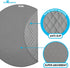 48 Inch Paw Inspired Round Playpen Mat, Super Absorbent Fleece Cage Liner with Non-Slip Bottom, Waterproof Pet Play Pen