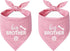 2 Pack Big Brother Dog Bandana Baby Announcement Dogs Bandanas Pink Gender