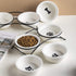 Ceramic Elevated Pet Raised Cat Food Bowls Set, 12 Ounce Bowls for Small Dogs, Dishwasher Safe Dog Bowls