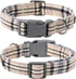 Lionet Paws Dog and Cat Collar with Bowtie, Adjustable Grid Collar for Small Medium Large Dogs