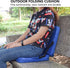 Diydeg Portable Stadium Seat Cushion, Outdoor Folding Padded Floor Chair with Back Support, Storage Pocket & Adjustable