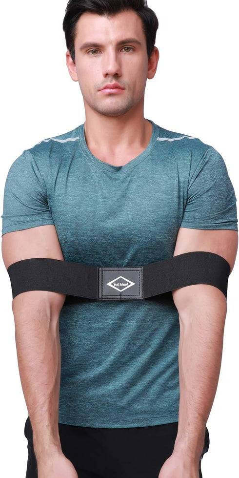 Scott Edward Pro Golf Swing Training Aid, Swing Correcting Arm Band for Golf Beginners, Man, Boy, Male