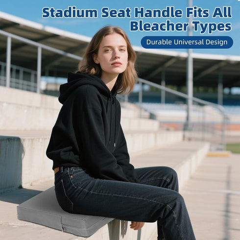 3.15" 600D FirstGift Extra Thick Stadium Seat Cushion, Waterproof Oxford Portable Bleacher Cushion with Carrying