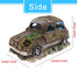 Create Idea Aquarium Fish Tank Decor, Resin Imitation Accident Car Landscape Ornament, Brown