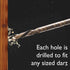 Viper Dart Caddy Solid Wood Wall Mounted Dart Holder/Stand - Displays 4 Sets of Darts