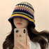 Women Crochet Bucket Hats, Handmade Cloche Knitted Beanies, Trendy Outdoor Floppy Fishing Hat