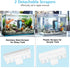 2 fishkeeper Aquarium Magnetic Glass Cleaner, Fish Tank Algae Magnet Cleaning Tool with Algae Scraper for Glass