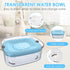 3L Dog Water Bowl No Spill, 101oz Large Spill Proof Dispenser, Anti Splash Slow Drinking Bowl for Dogs